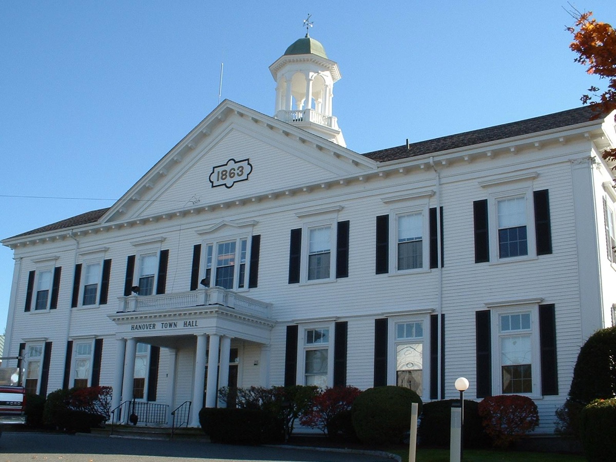 Hanover Town Hall in Hanover, Massachusetts